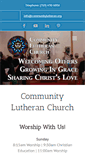 Mobile Screenshot of communitylutheran.org
