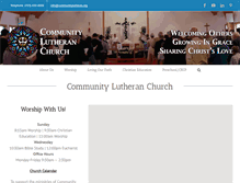 Tablet Screenshot of communitylutheran.org